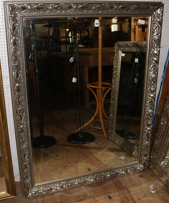 Large silvered mirror